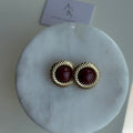 Vintage bordo küpe